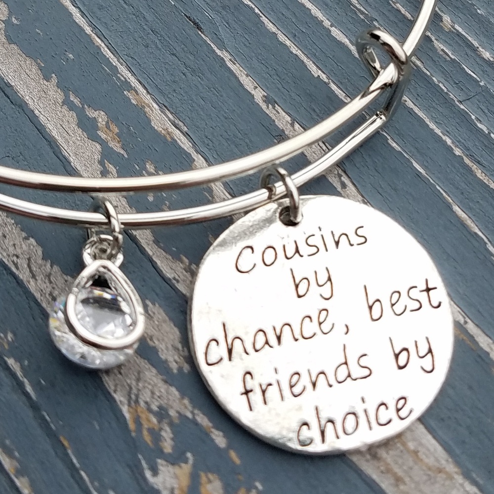 Cousin bracelet, best friend bracelet, charm